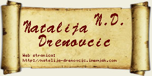 Natalija Drenovčić vizit kartica